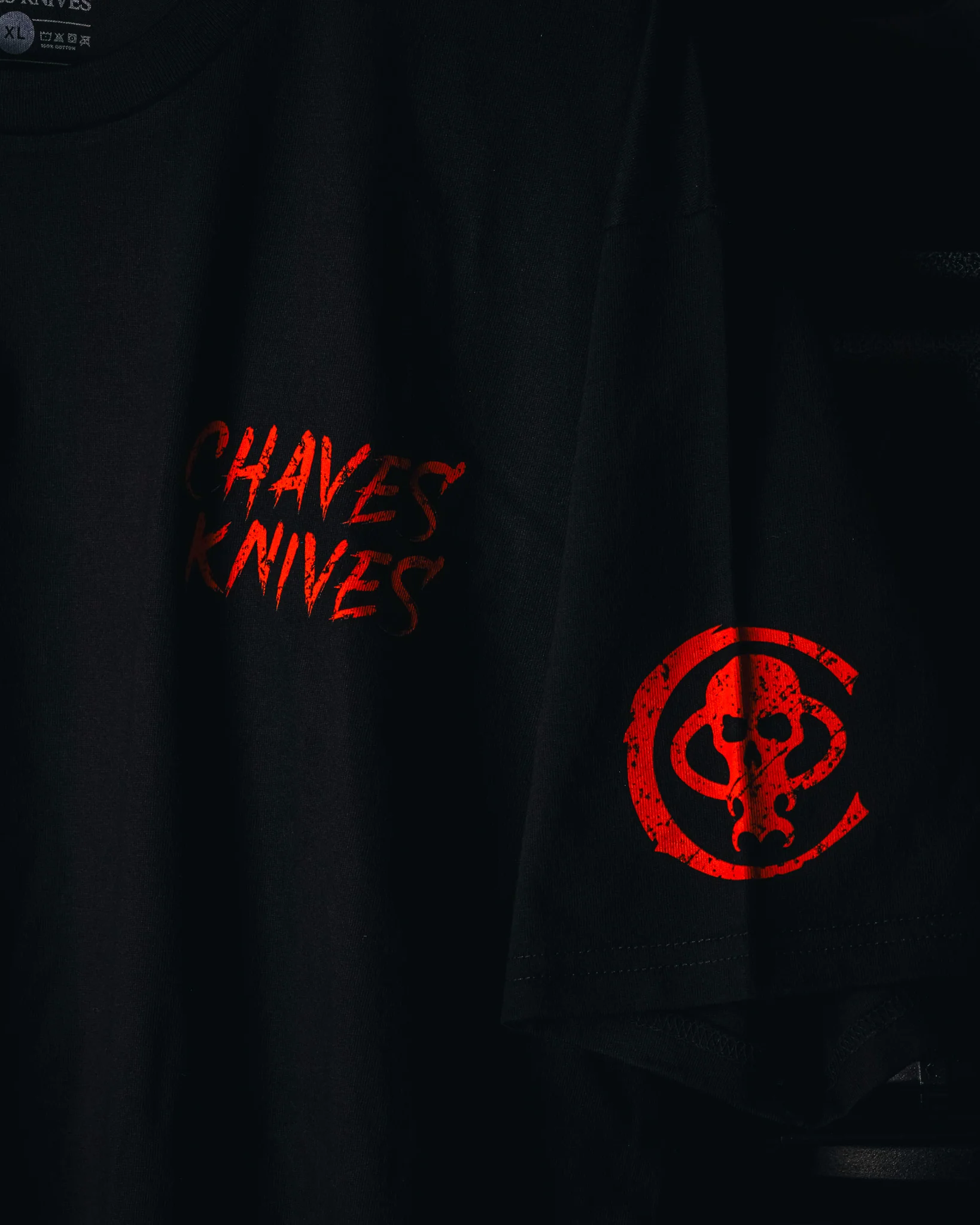 Chaves Knives Red Skull T-Shirt - Image 2